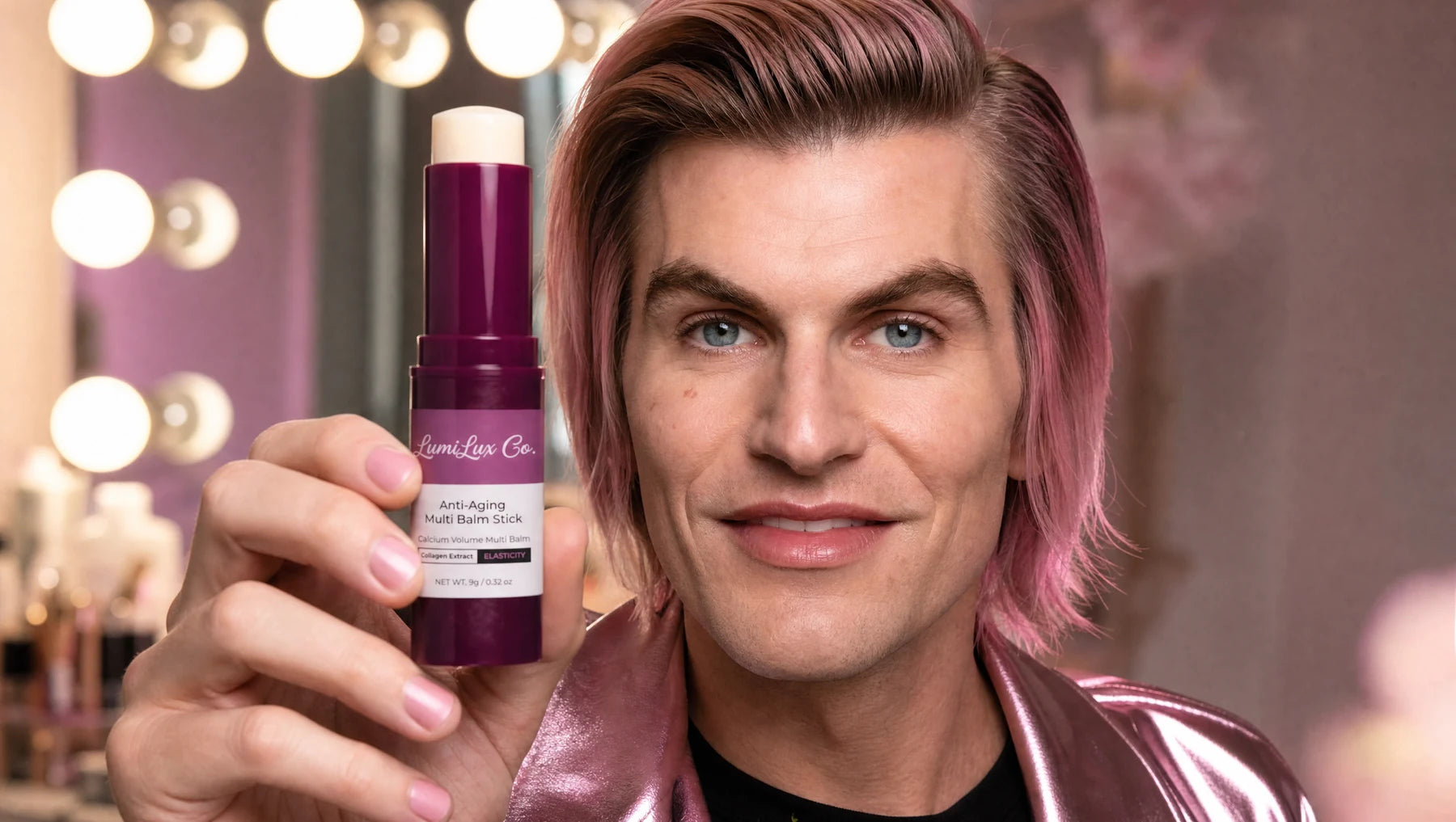 Jeffree Allen presenting Lumilux Multi Balm Stick