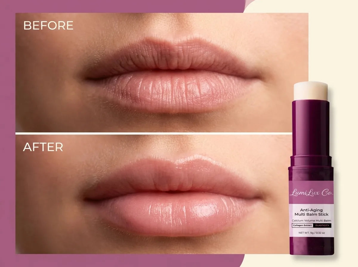 Softer tone around lipstick bleed lip lines